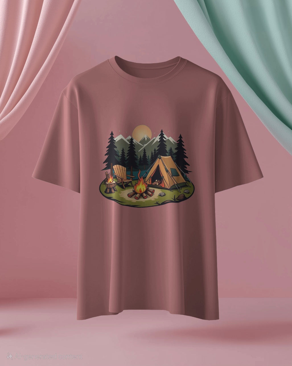 Camp Site Oversize T-Shirt