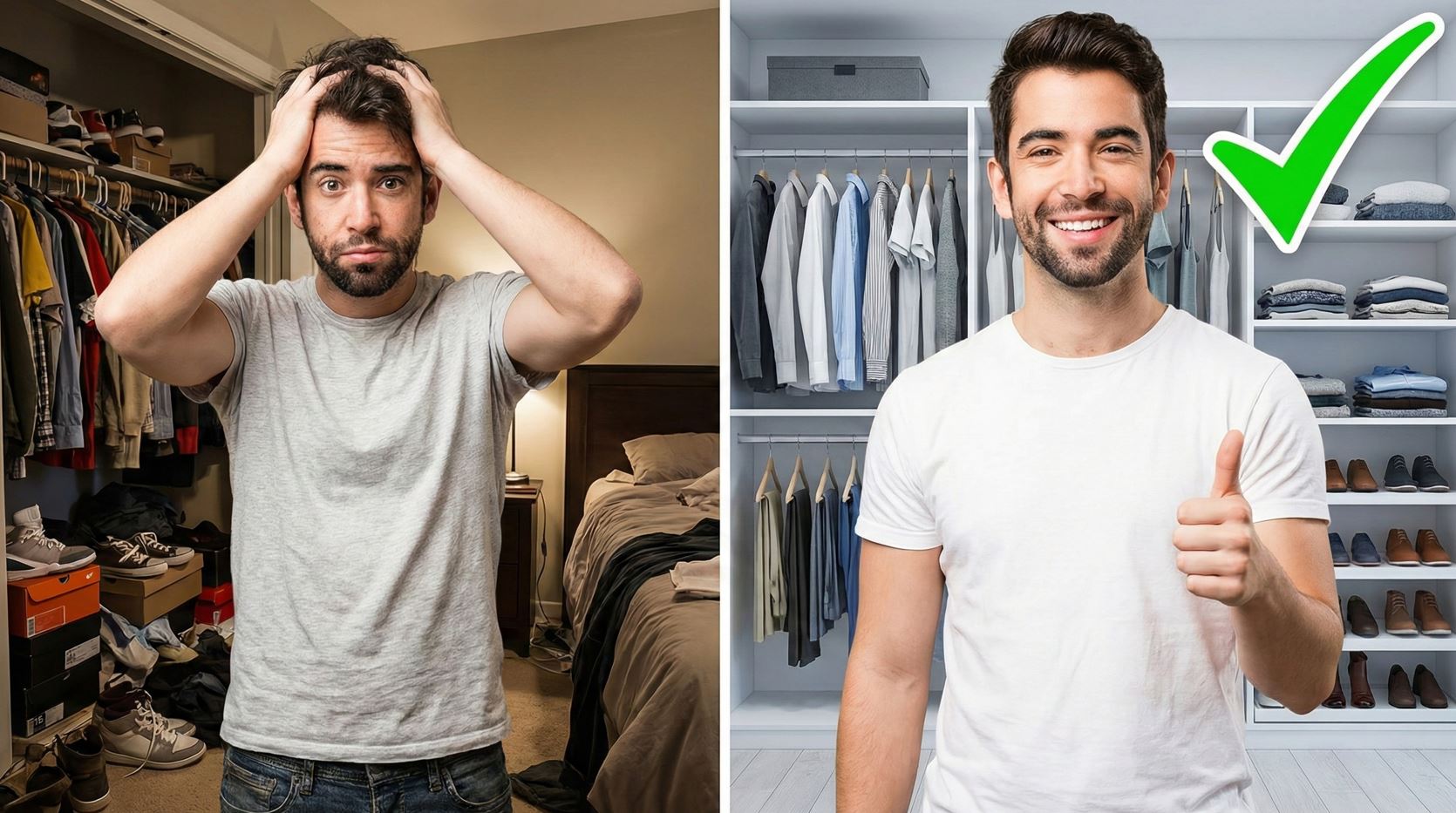 Minimalist Clean streetwear wardrobe