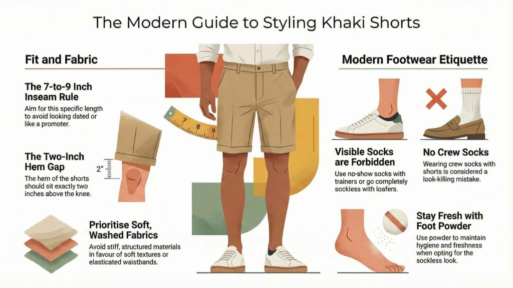 How to Wear Khaki Shorts