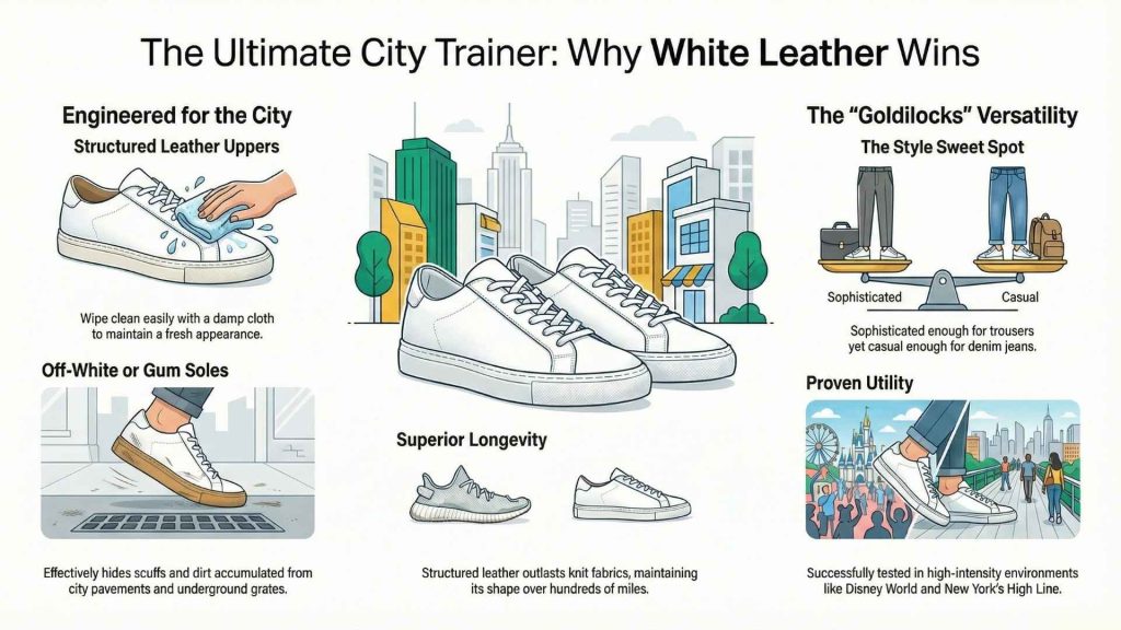 The City Walk White Sneakers