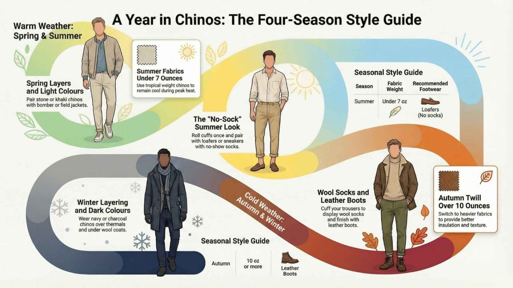 How to Style Chinos for Each Season