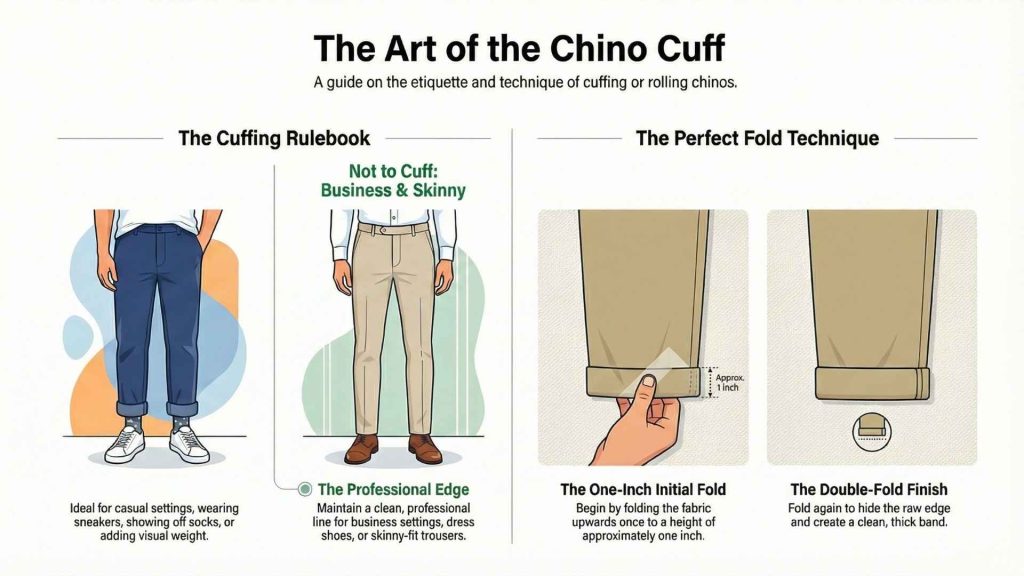 How to Wear Chinos Cuffed or Rolled
