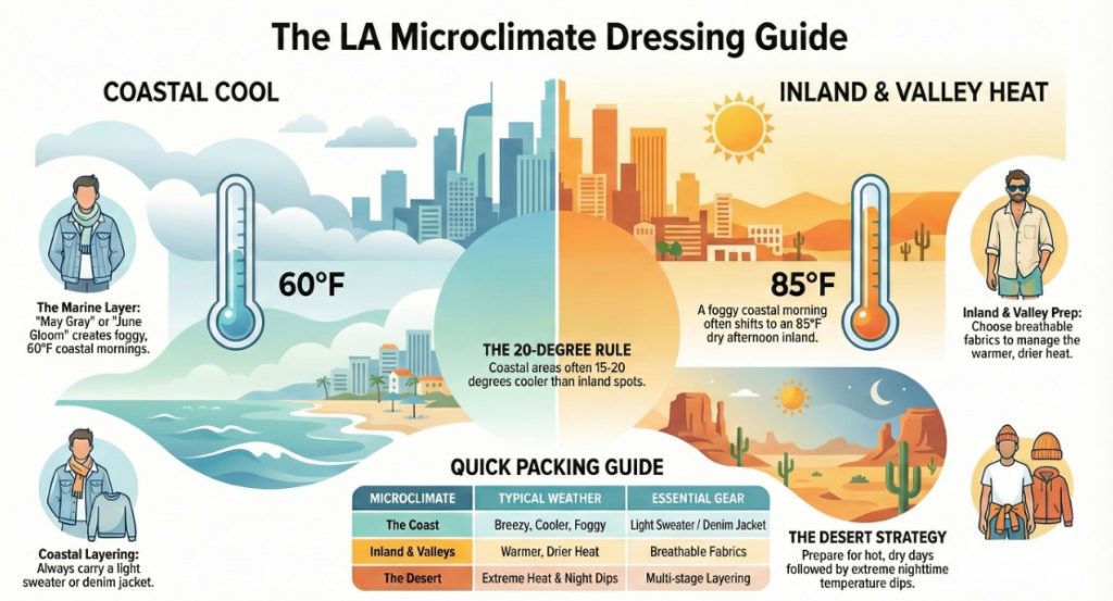 LA Microclimate understanding for LA Outfit Guide